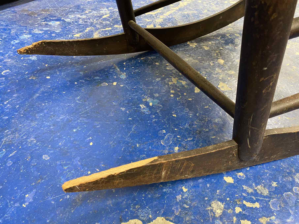 Rocking chair rockers with dog chew damage