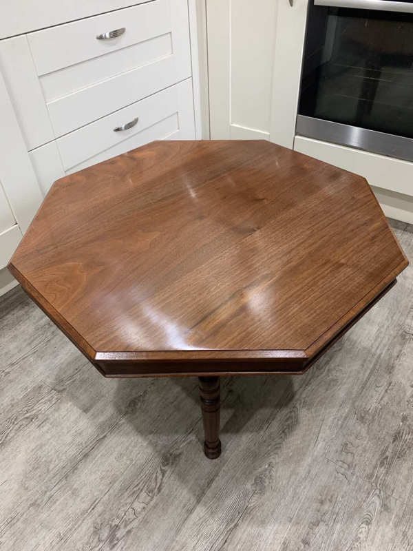 Table top after French Polishing